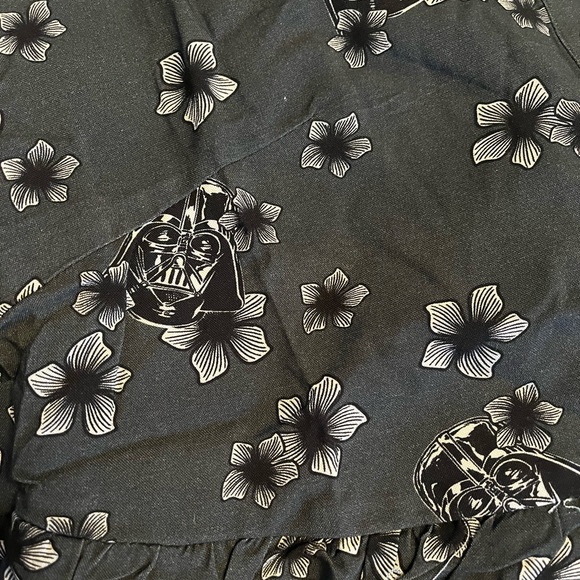 Star Wars Darth Vader Floral Allover Print Button-Up Midi Dress - Picture 6 of 10